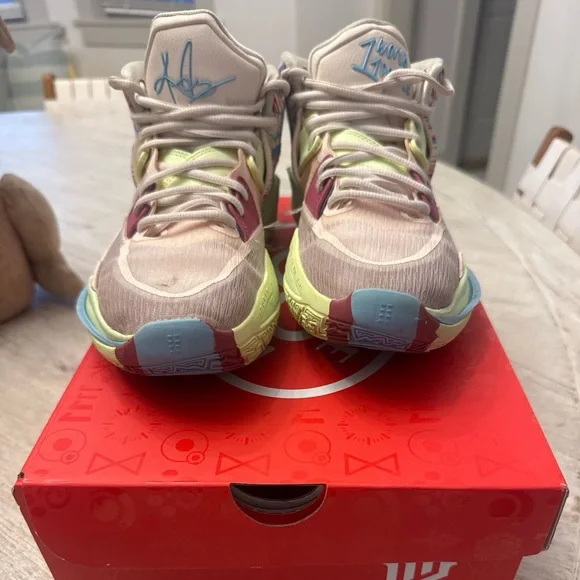Nike Kyrie Infinity- Multicolor Athletic Sneakers - Pink, Yellow, Blue - Picture 1 of 10